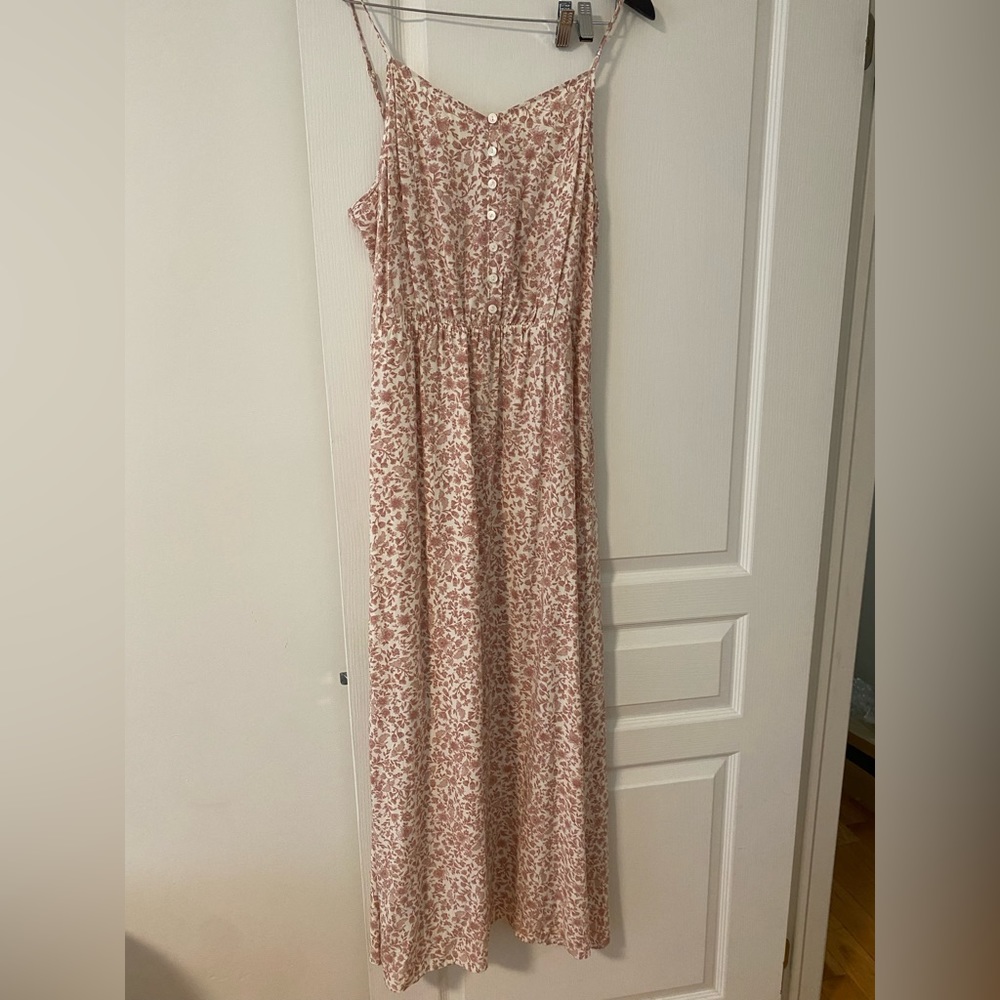 Reitmans maxi dress, blush floral